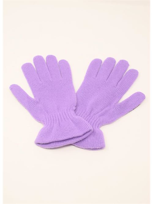 guanti in pelle e cashmere lilla Art Tricot | GUANTIVIOLA
